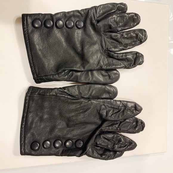 Other - Vintage Genuine Black Leather Gloves